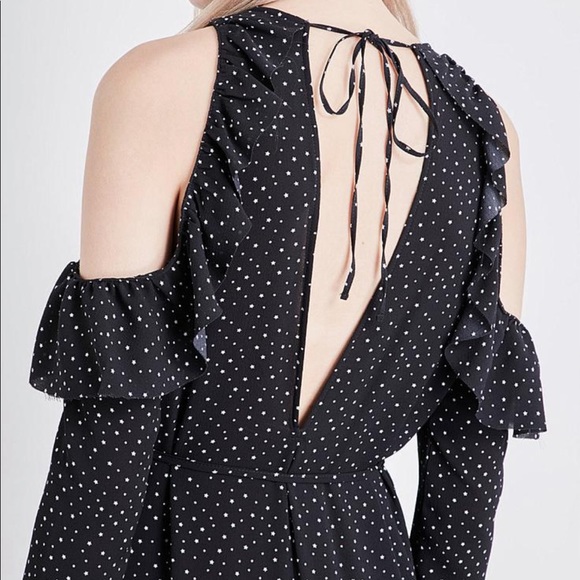 TOPSHOP Star-print ruffled crepe jumpsuit romper - Picture 9 of 12